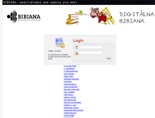 Tablet Screenshot of lib.bibiana.sk